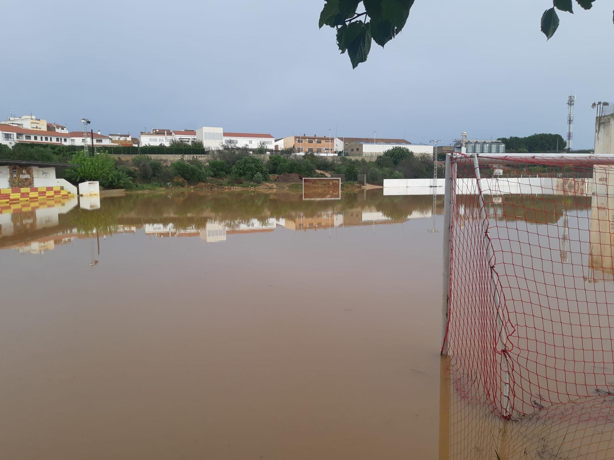 Efectos del temporal en el interior de Castellón