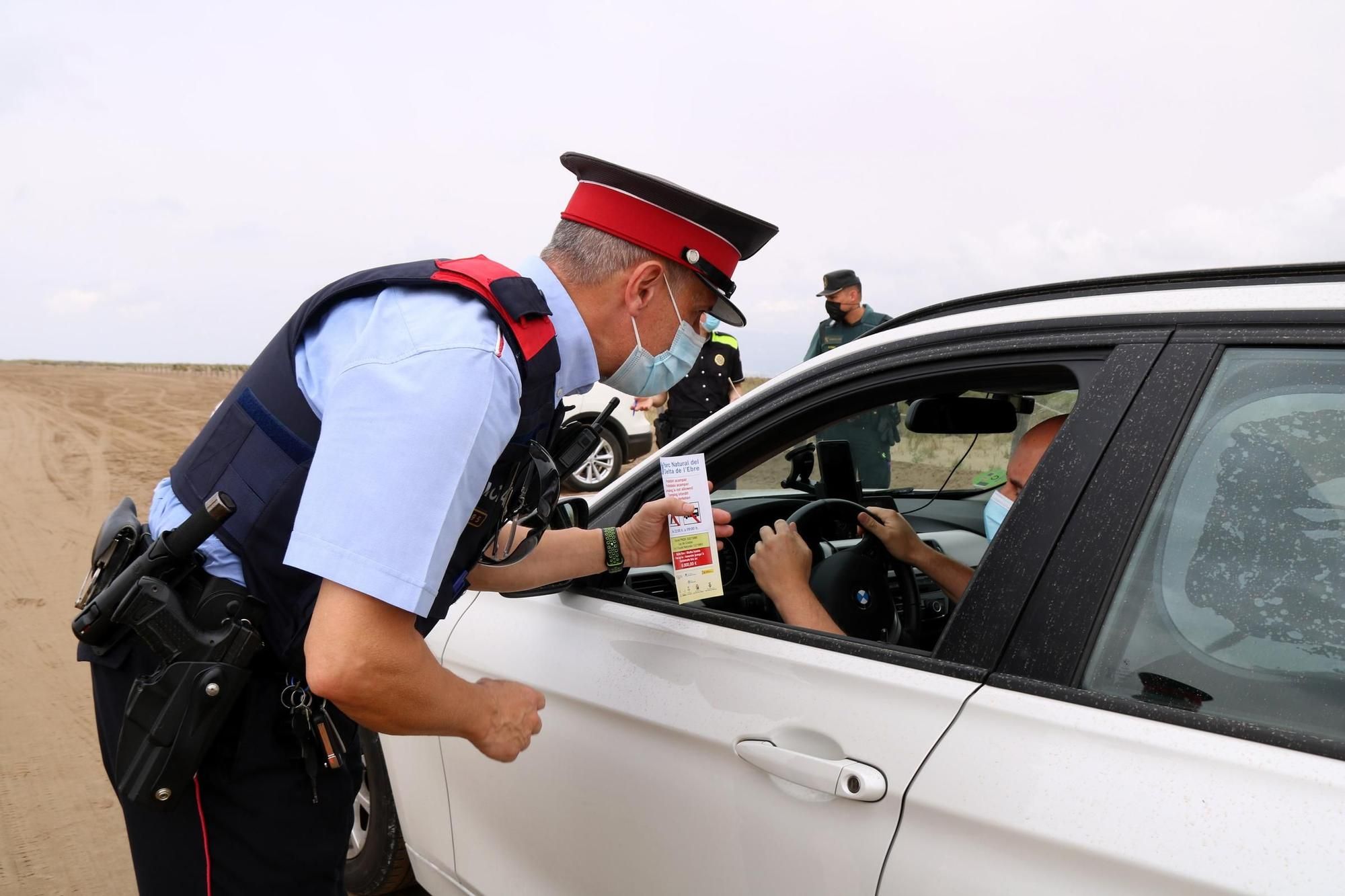 Imagen de archivo de un control de los Mossos.