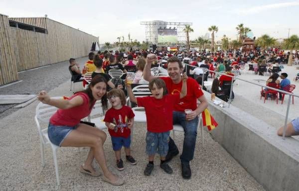 Así se ha vivido el España-Irlanda en las playas