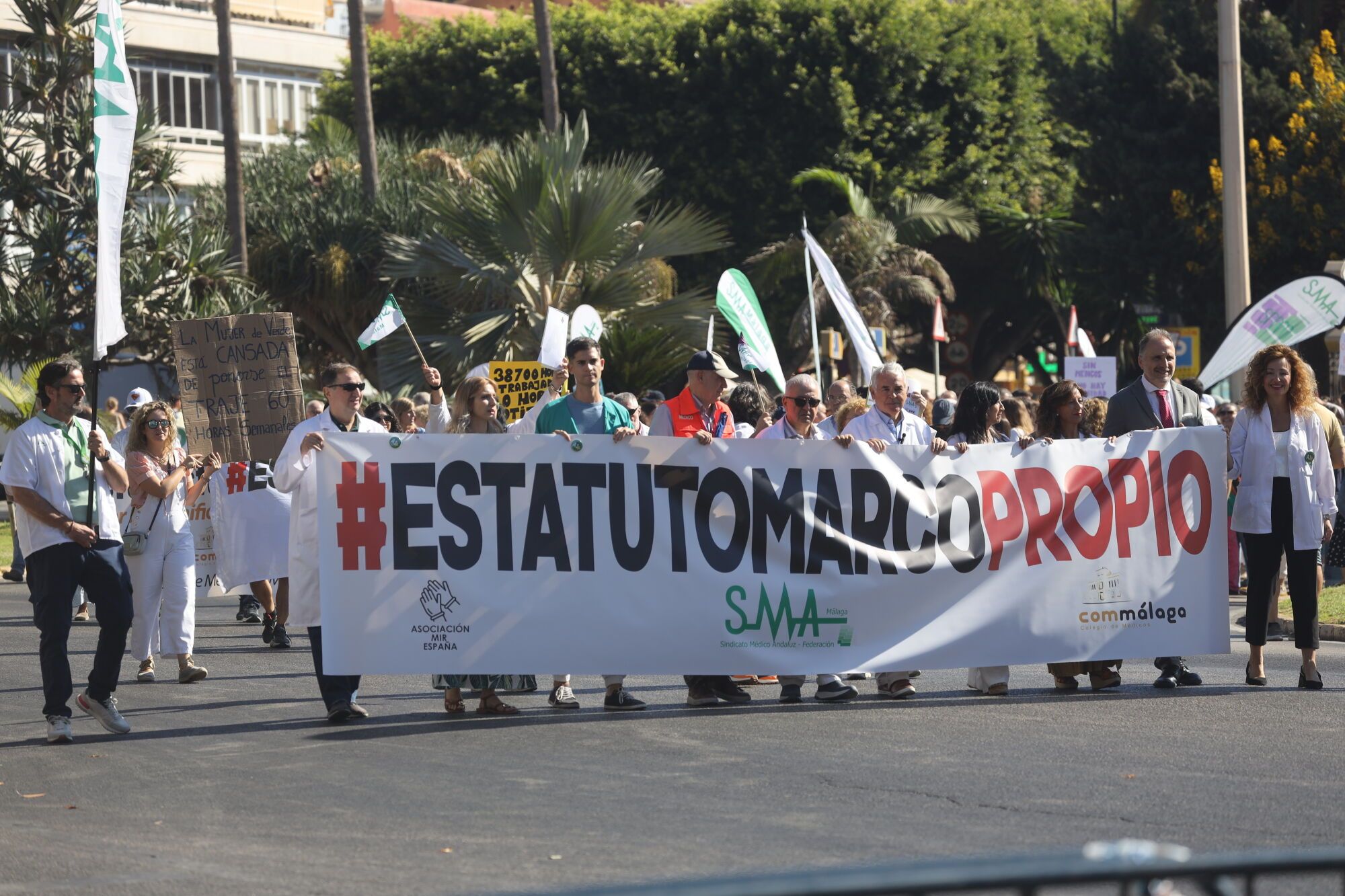 MLG 03-10-2025 Manifestación de la sanidad pública en Málaga.