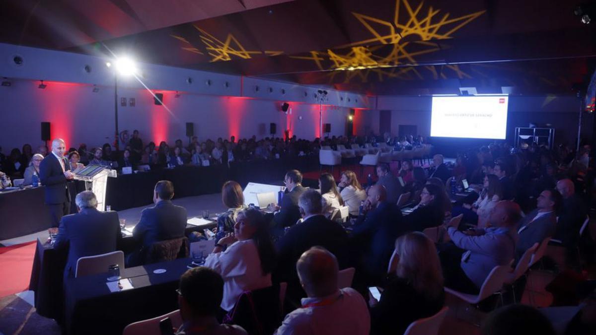 Celebración del encuentro, ayer, en Málaga.