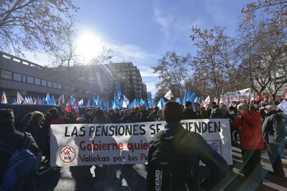 Manifestación de trabajadores de Alcoa en Madrid