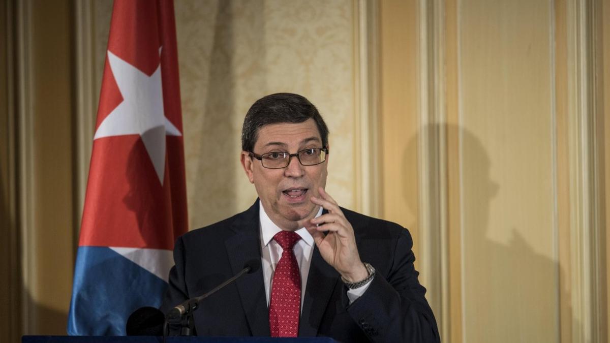 El ministro de Exteriores de Cuba Bruno Rodríguez