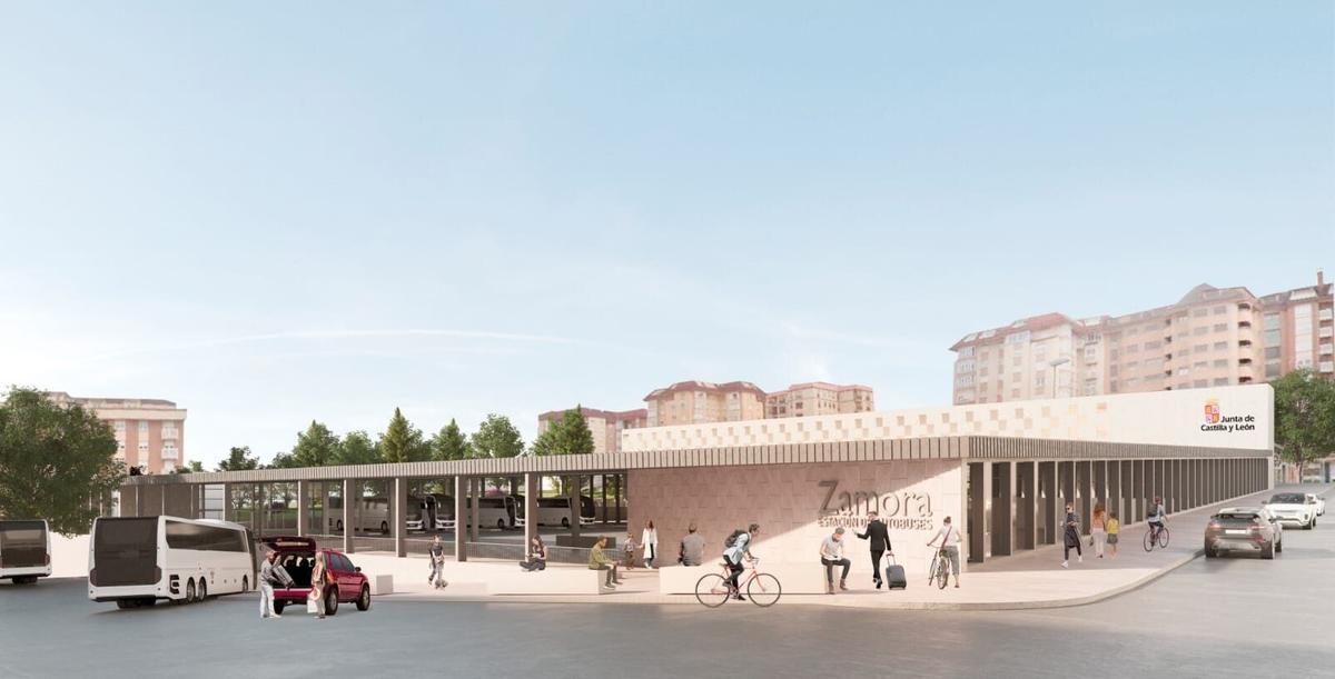 Imagen virtual de la nueva estación de autobuses de Zamora.