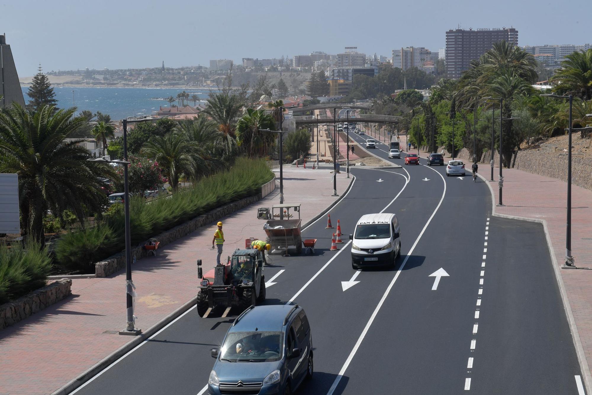 Obras en la carretera de San Agustín