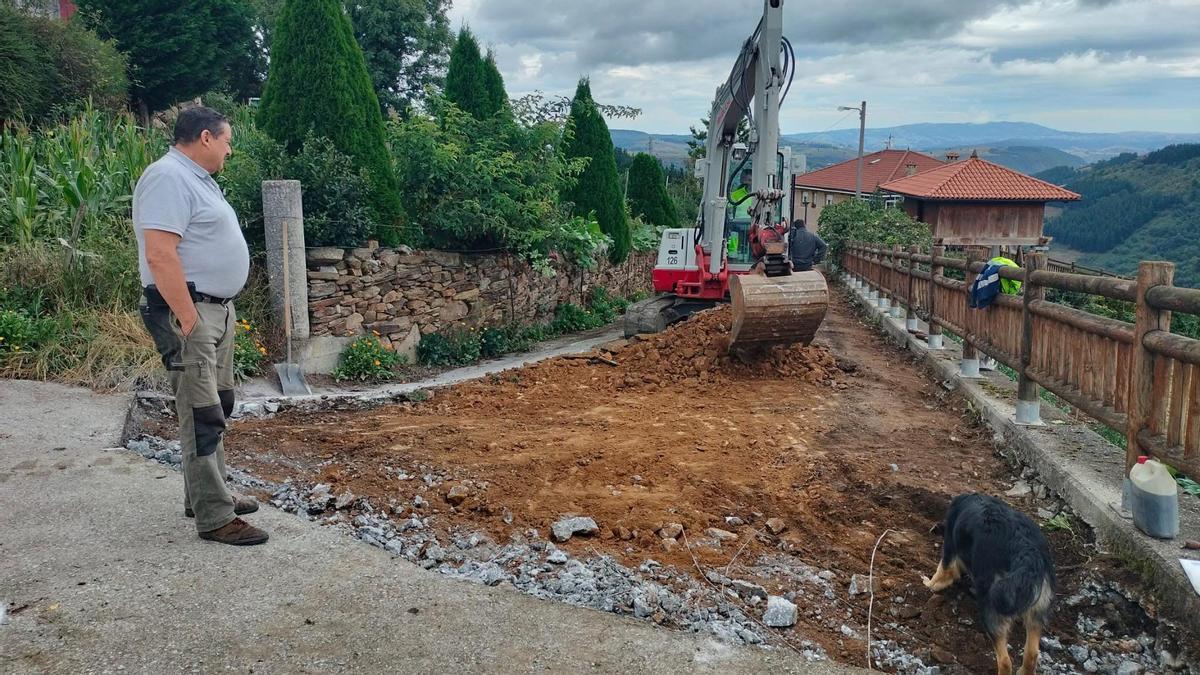 Los trabajos, estos días, en Trones.
