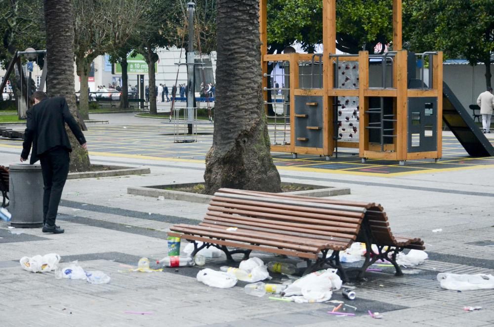 La resaca de la Nochevieja en A Coruña