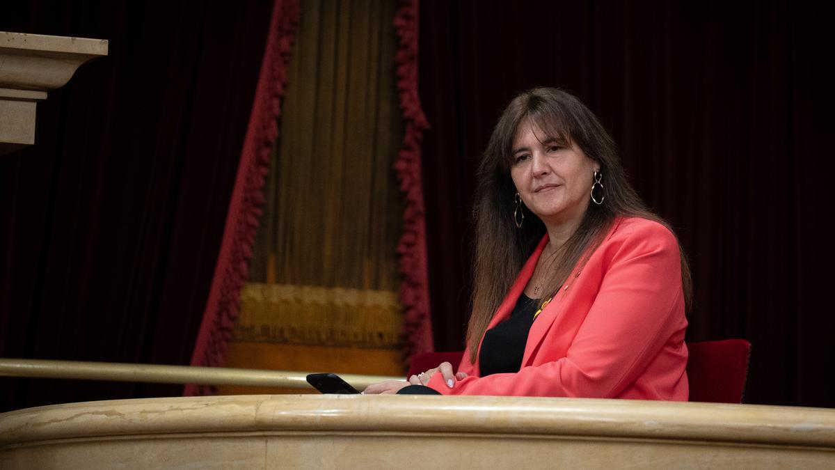 La presidenta de Junts i expresidenta del Parlament, Laura Borràs.