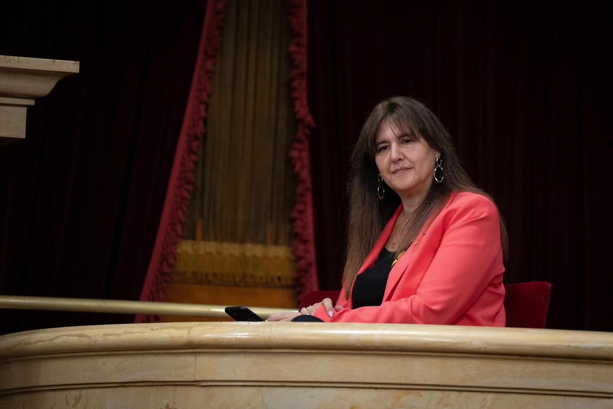 La presidenta de Junts i expresidenta del Parlament, Laura Borràs.