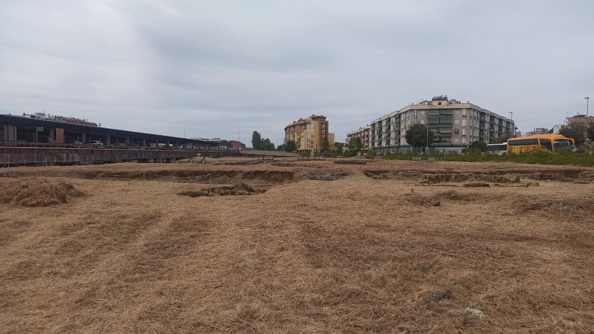 El yacimiento de Cercadilla tras los trabajos de limpieza.
