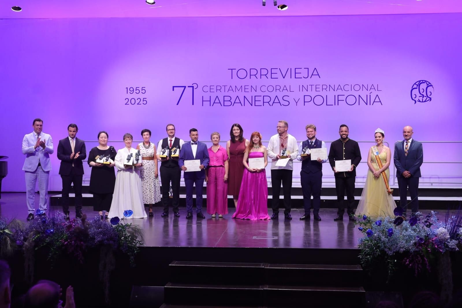 Estos son los premiados en el Certamen de Habaneras de Torrevieja