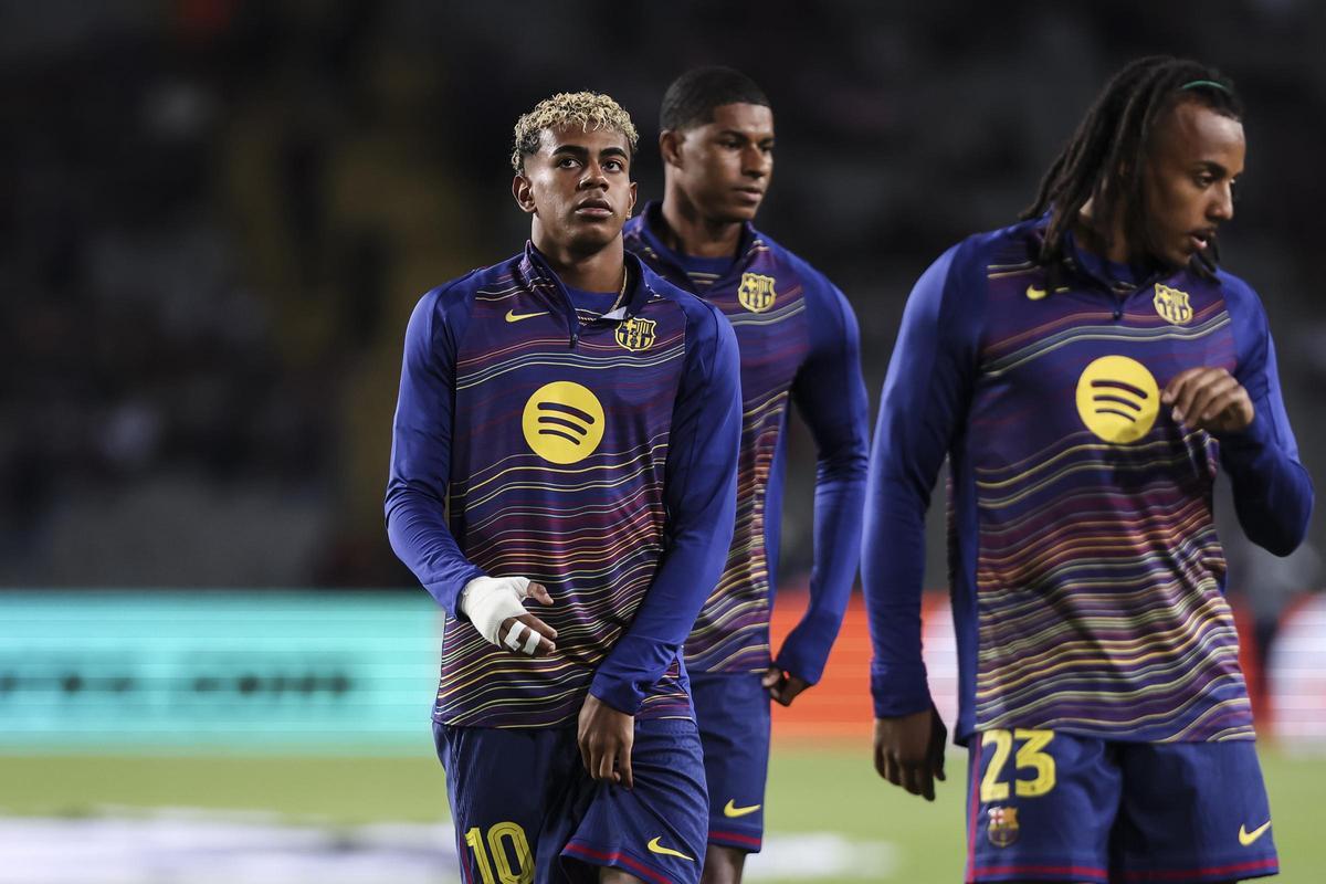 El jugador del FC Barcelona Lamine Yamal