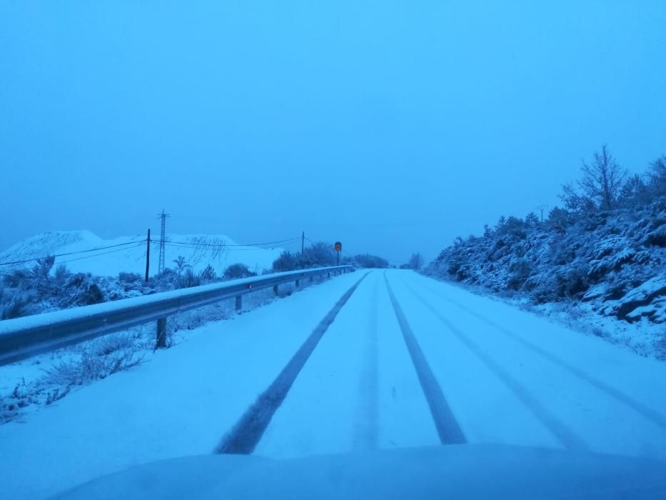 Efectos del temporal de nieve en la comarca de San