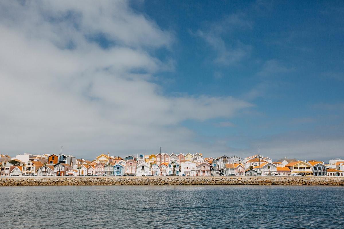 Vista de Costa Nova, en Portugal.