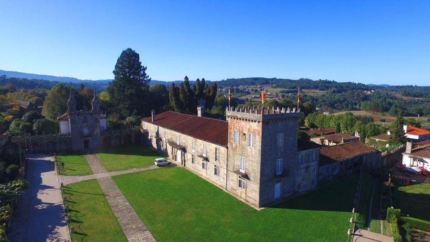 Pazo de Oca, en A Estrada, fin de nuestro viaje.