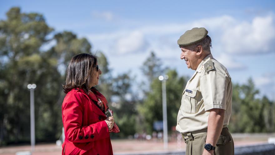 La DANA retrasa la visita de la ministra de Defensa al Cefot de Cáceres