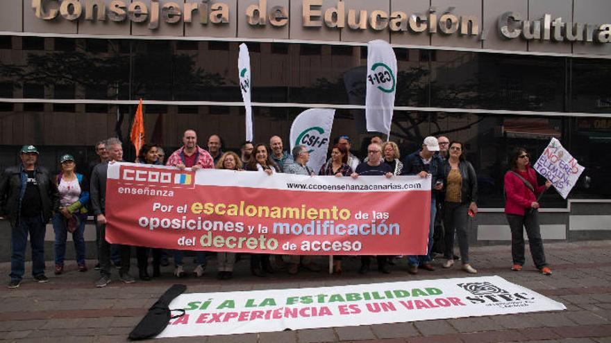 Una movilización anterior en contra de la regulación del sistema de sustitución docente.