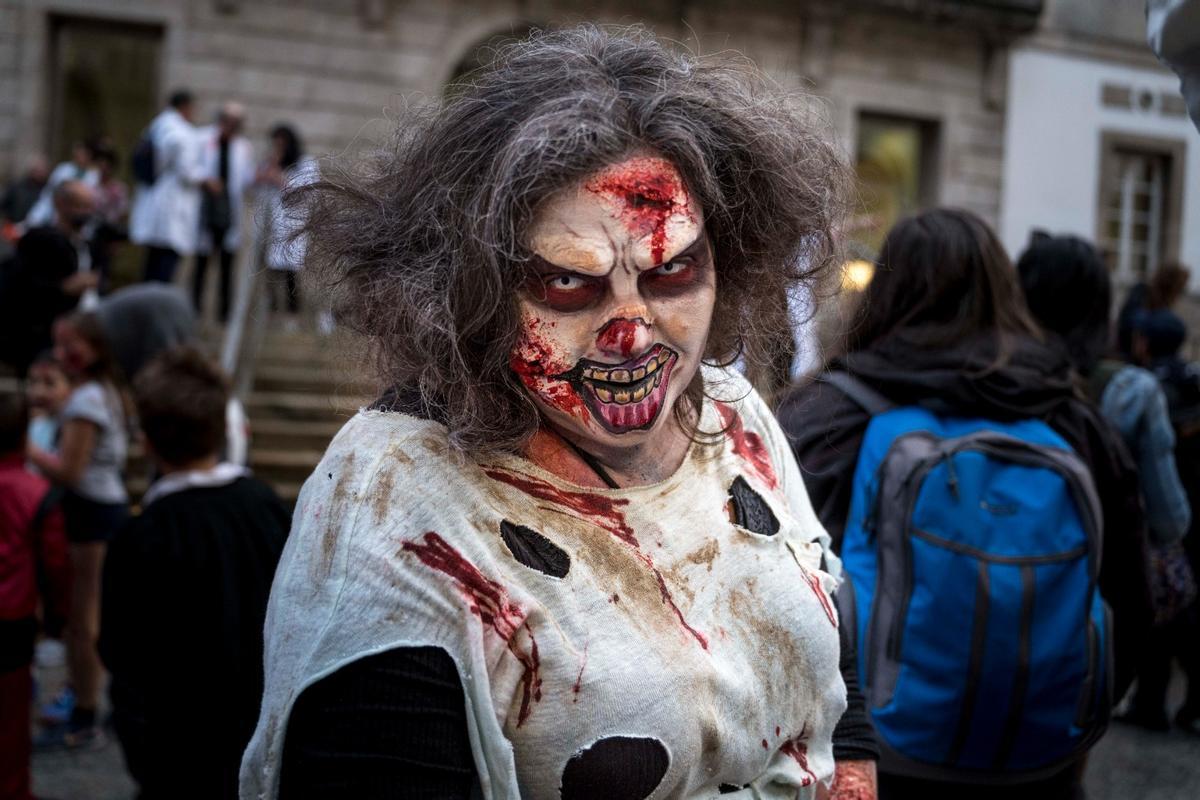 Participante en la Zombie Walk 2025