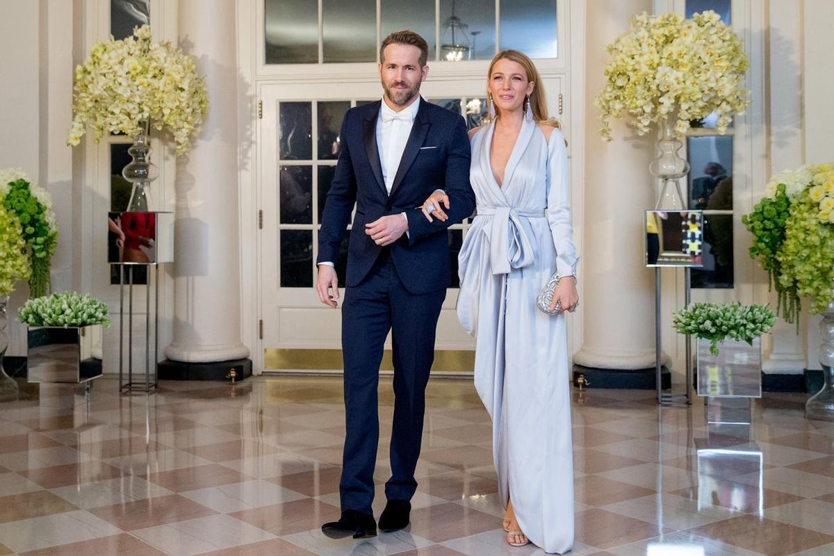 Blake Lively y Ryan Reynolds en la Casa Blanca