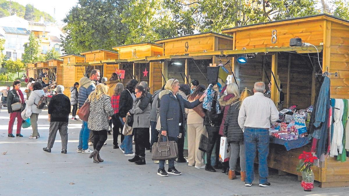 Mercadillo navideño en Rute.