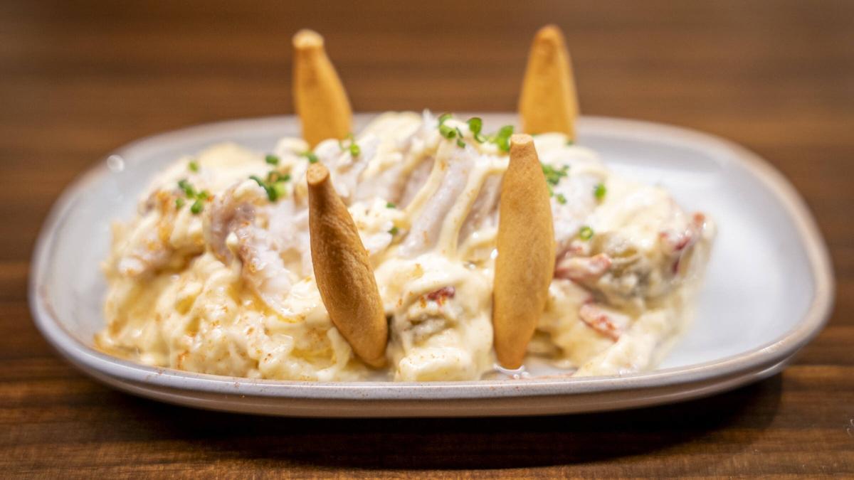La ensaladilla con lubina del restaurante Arrel.