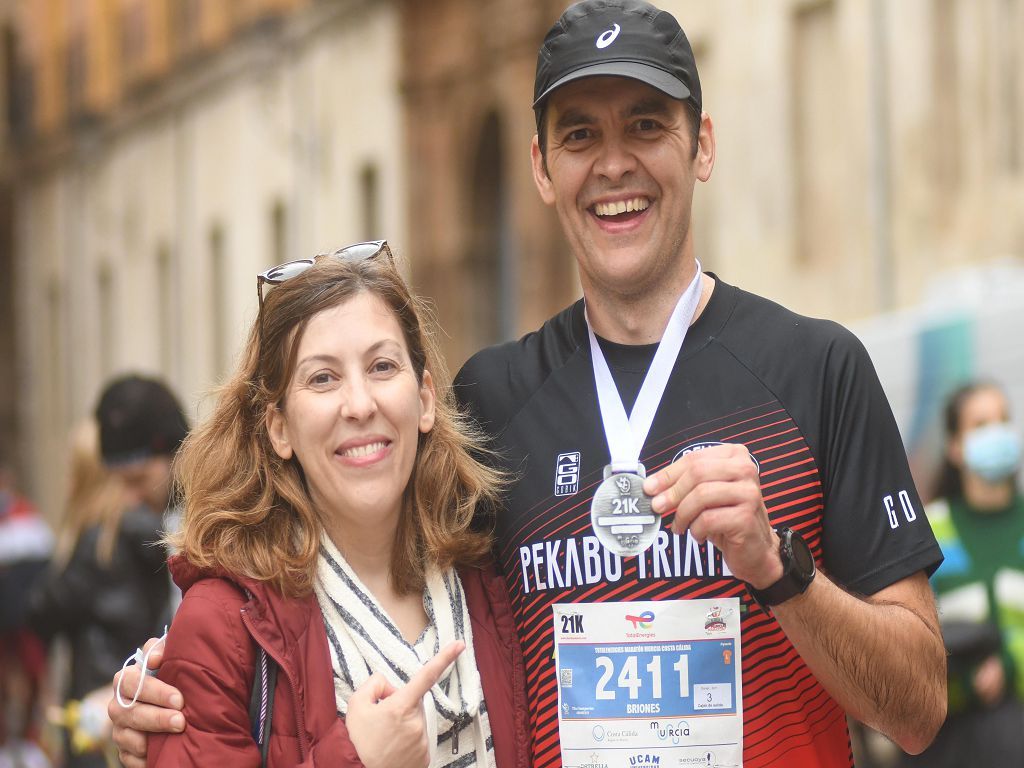 Llegada y podios de la 10k, la media maratón y la maratón de Murcia (I)