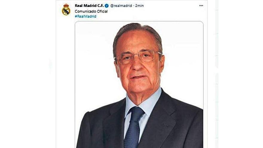 Comunicado del Madrid sobre la salud de Florentino Pérez