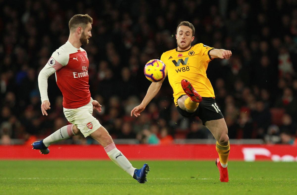 Diogo Jota, en su etapa en los Wolves.