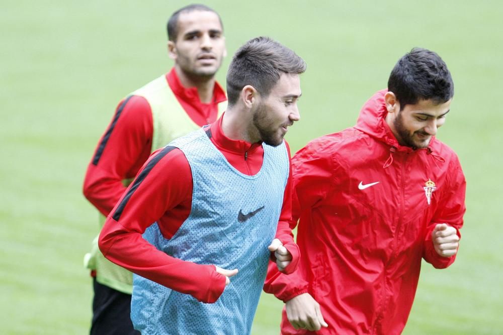 Entrenamiento del Sporting de Gijón