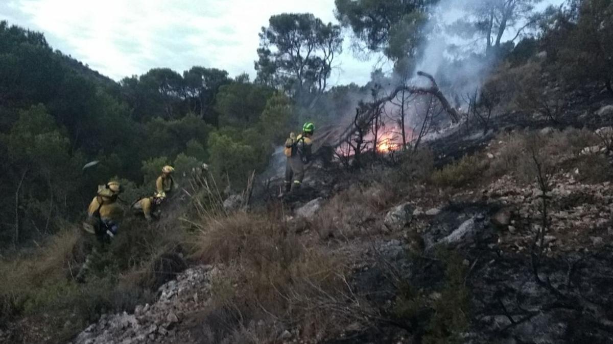 Conato de incendio forestal de la Sierra de Sopalmo