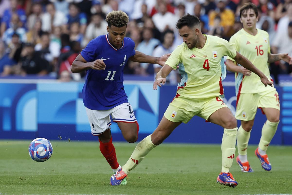 Eric Garcia, en la final olímpica ante Francia en los Juegos de París