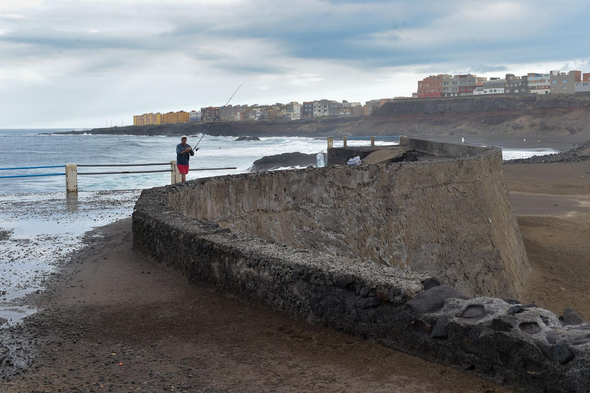 Desperfectos en la costa de Telde