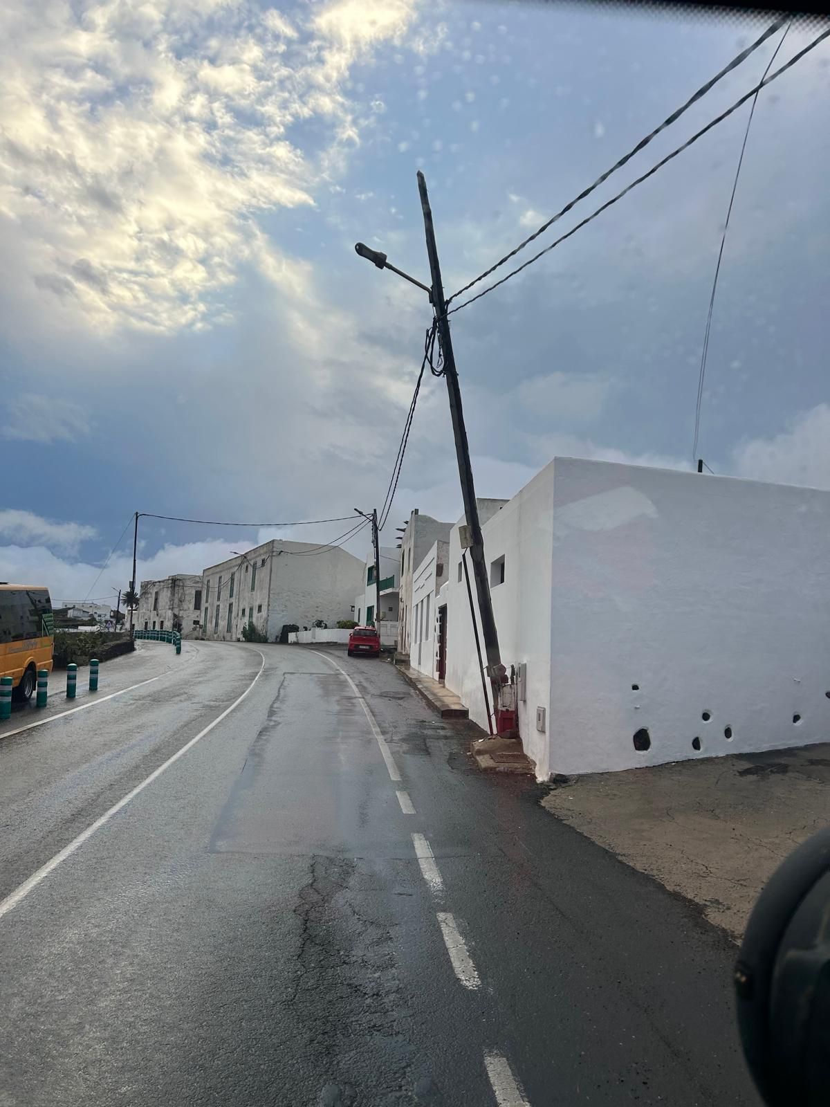 Los efectos de la borrasca Claudia en Lanzarote