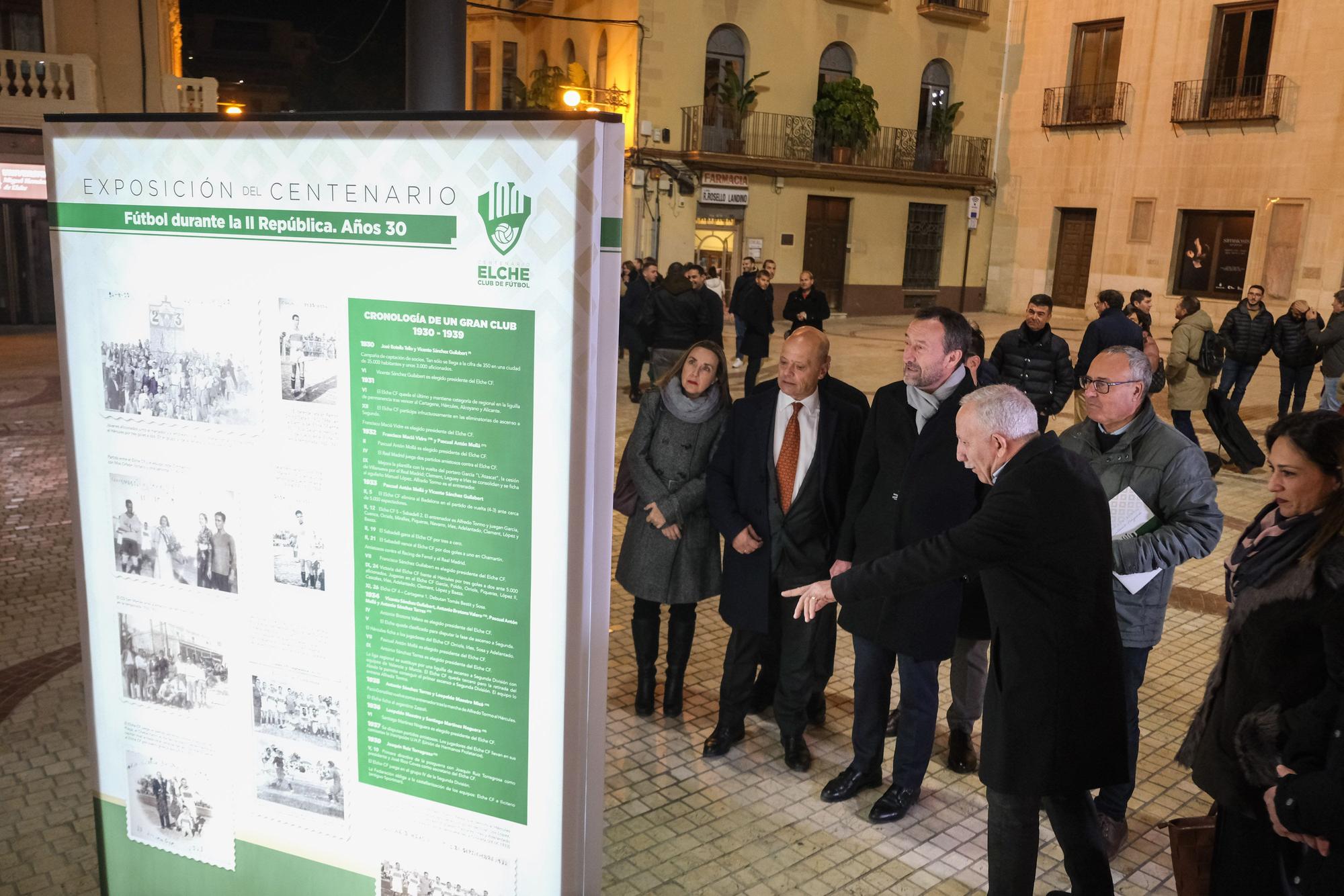 La exposición "100 años de sentimiento franjiverde" llega al centro de la ciudad