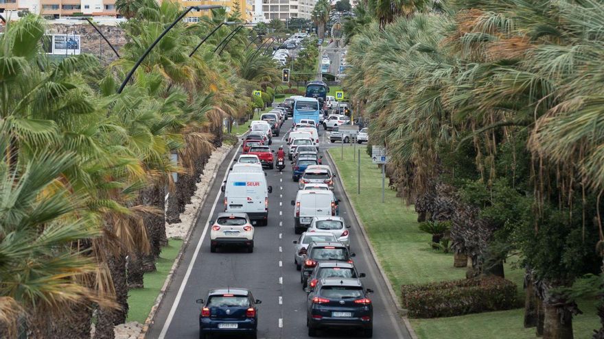 La Avenida Chayofita (arriba), reunión del Gobierno insular con el municipal en el salón plenos (centro) y de visita por el paseo Los Tarajales (sobre estas líneas) formaron parte de la agenda de la presidenta del Cabildo, Rosa Dávila, en Arona, ayer. | el día