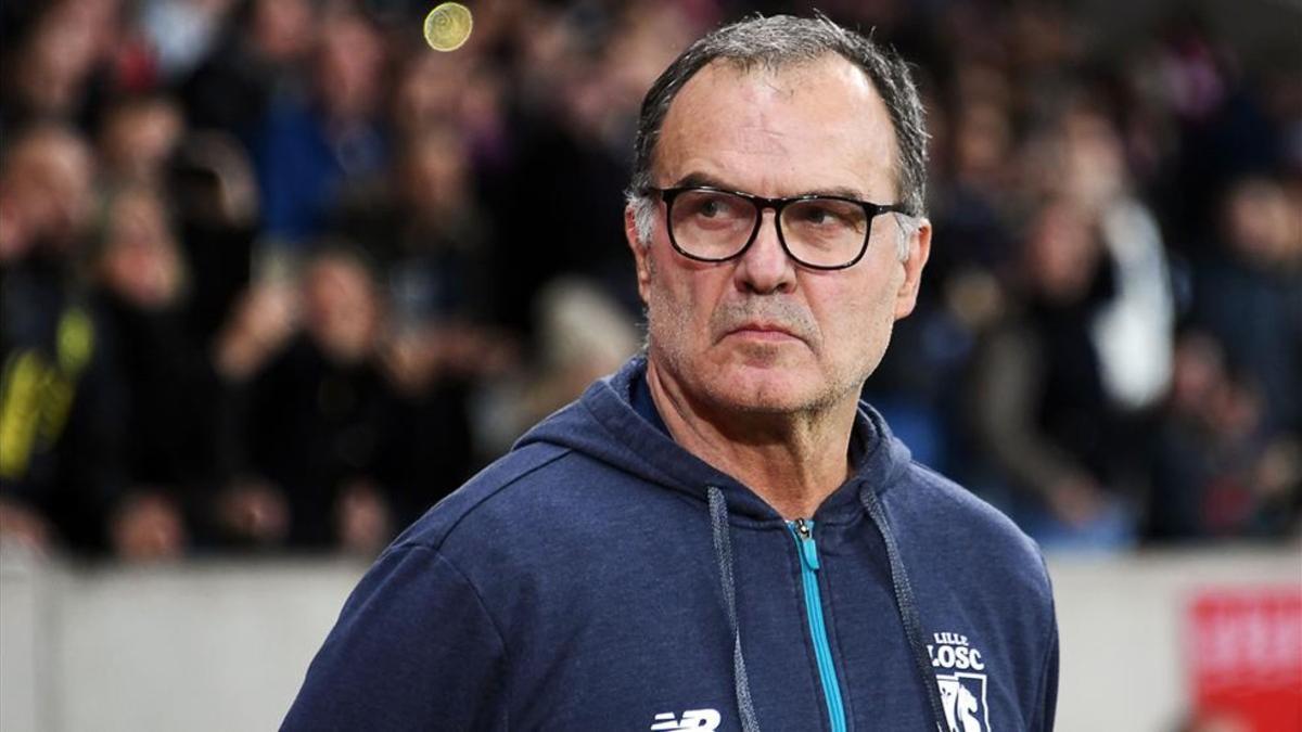 Bielsa durante su etapa como DT del Lille