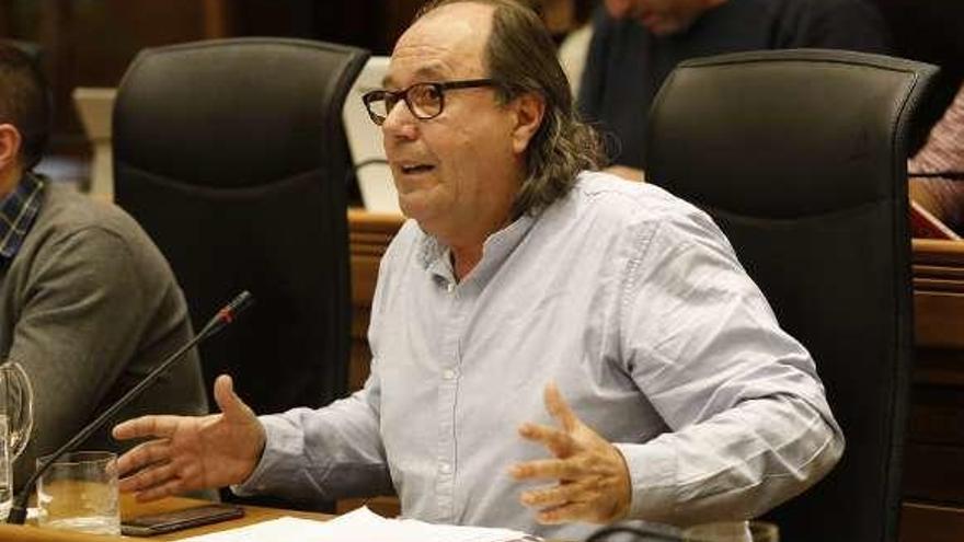 Mario Suárez del Fueyo, portavoz de Xixón Sí Puede (Podemos).