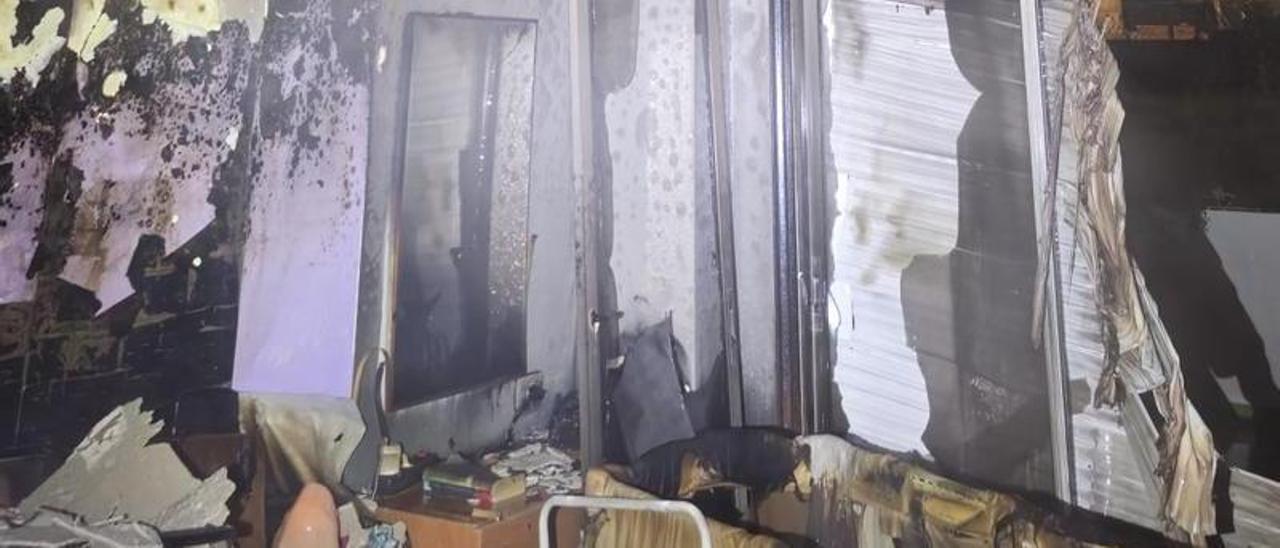 Estado en el que quedó la habitación.