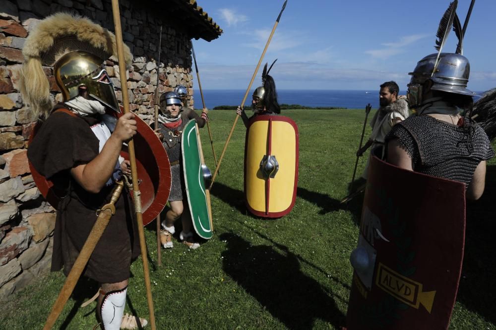 RECREACION DE UN CAMPAMENTO ROMANO.