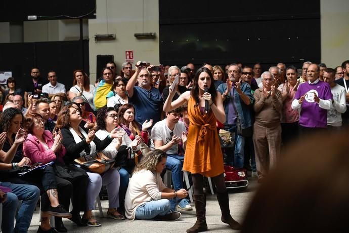 CANARIAS Y ECONOMIA. EDIFICIO MILLER. LAS PALMAS DE GRAN CANARIA. Mitin dePodemos con Irene Montero en el Edificio Elder del Parque Santa Catalina  | 31/03/2019 | Fotógrafo: Juan Carlos Castro