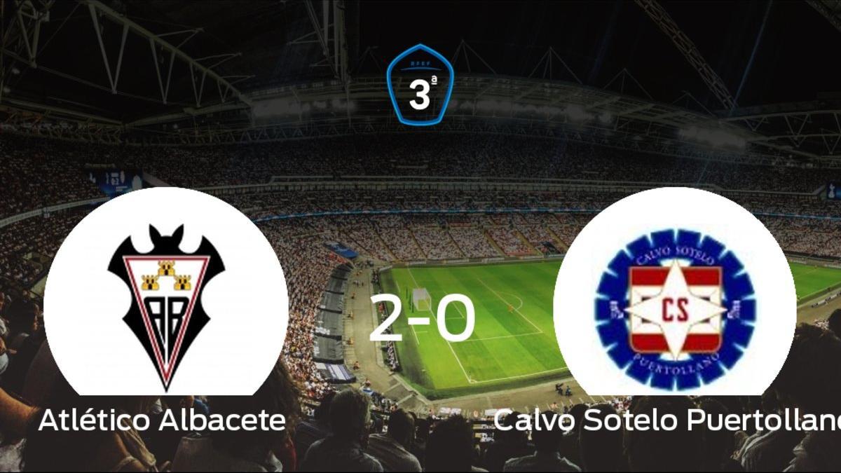 El Atlético Albacete se lleva tres puntos después de vencer 2-0 al Calvo Sotelo Puertollano