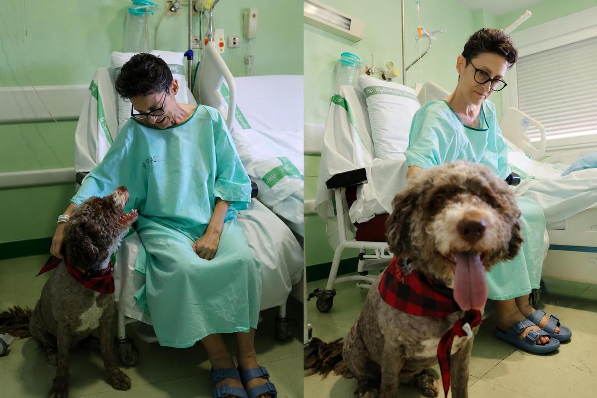 Fotogalería/Las imágenes del reencuentro de Aida y Boira en el hospital de Plasencia