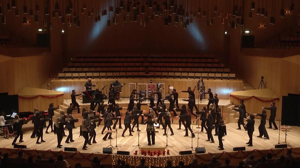 El coro Amici Musicae juvenil en su última actuación en la sala Mozart.