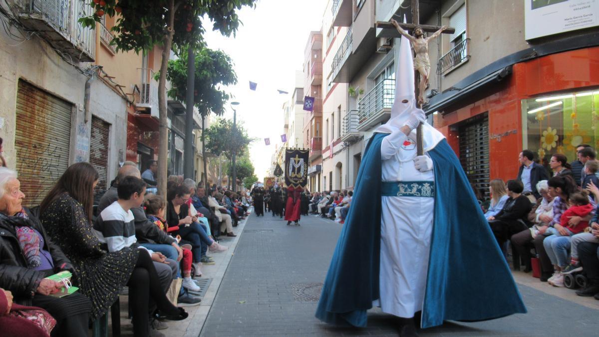Una procesión de la Semana Santa de Gandia