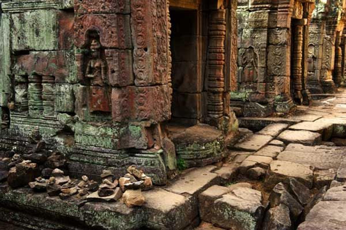 Monasterio de Preah Kahn en el complejo de Angkor Wat.