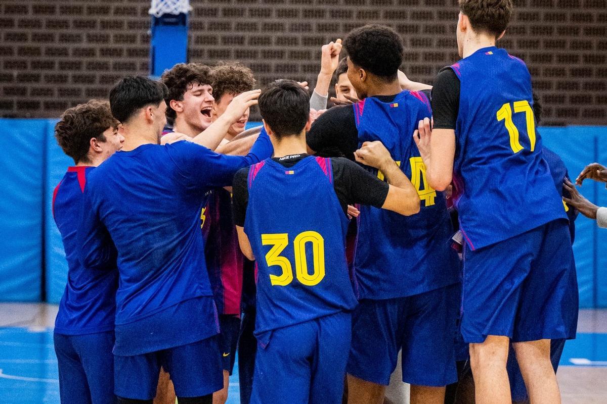 El conjunto azulgrana celebró a lo grande la victoria