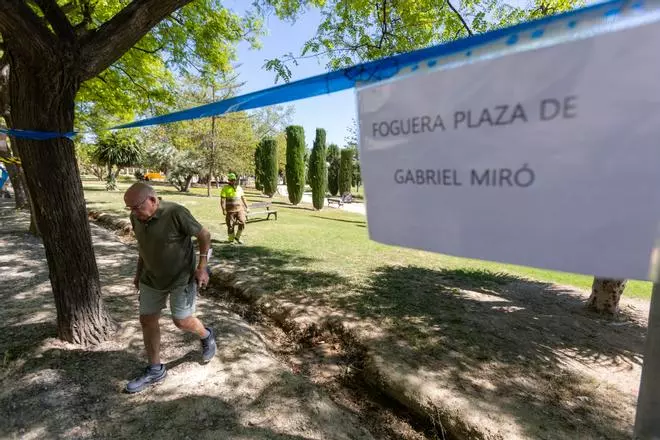 El parque Lo Morant, patas arriba por unas obras dejadas a medias
