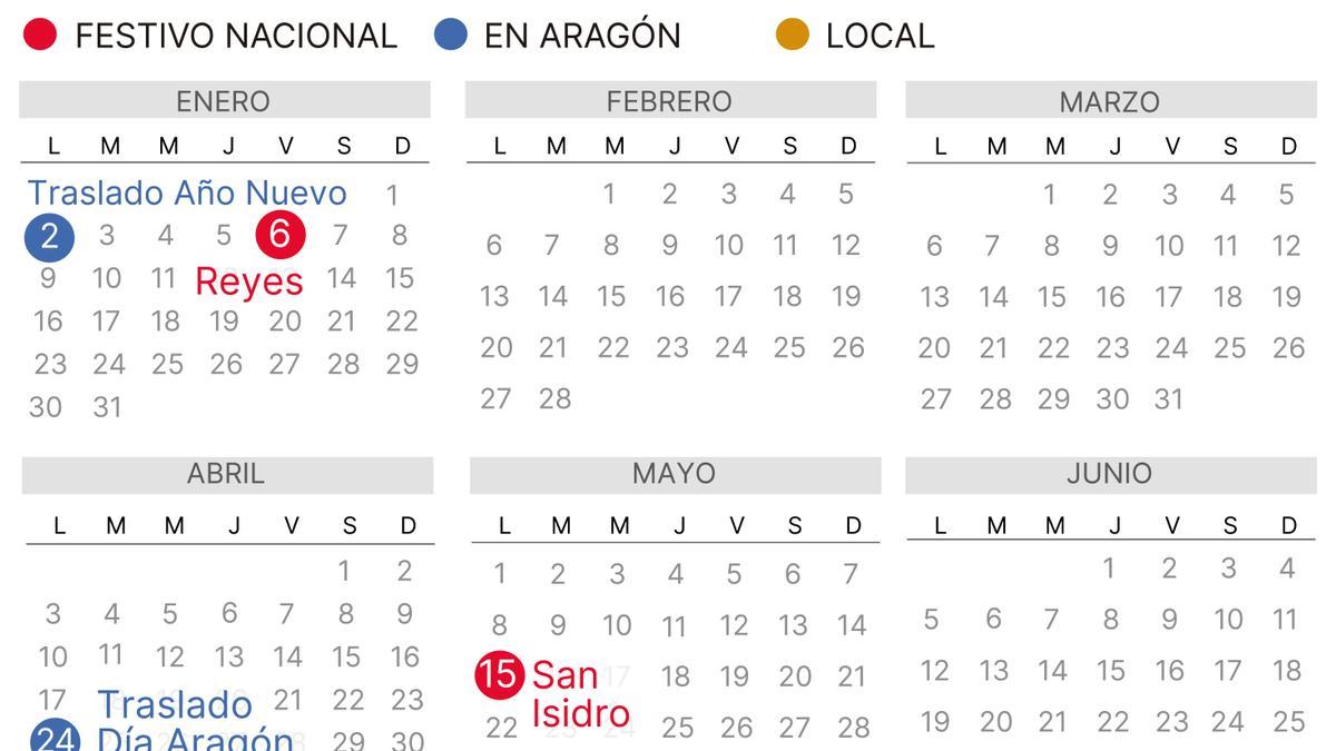 Calendario Laboral Aragon 2023