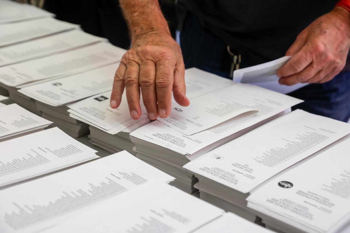 Votaciones en el Institut Les Corts de Barcelona