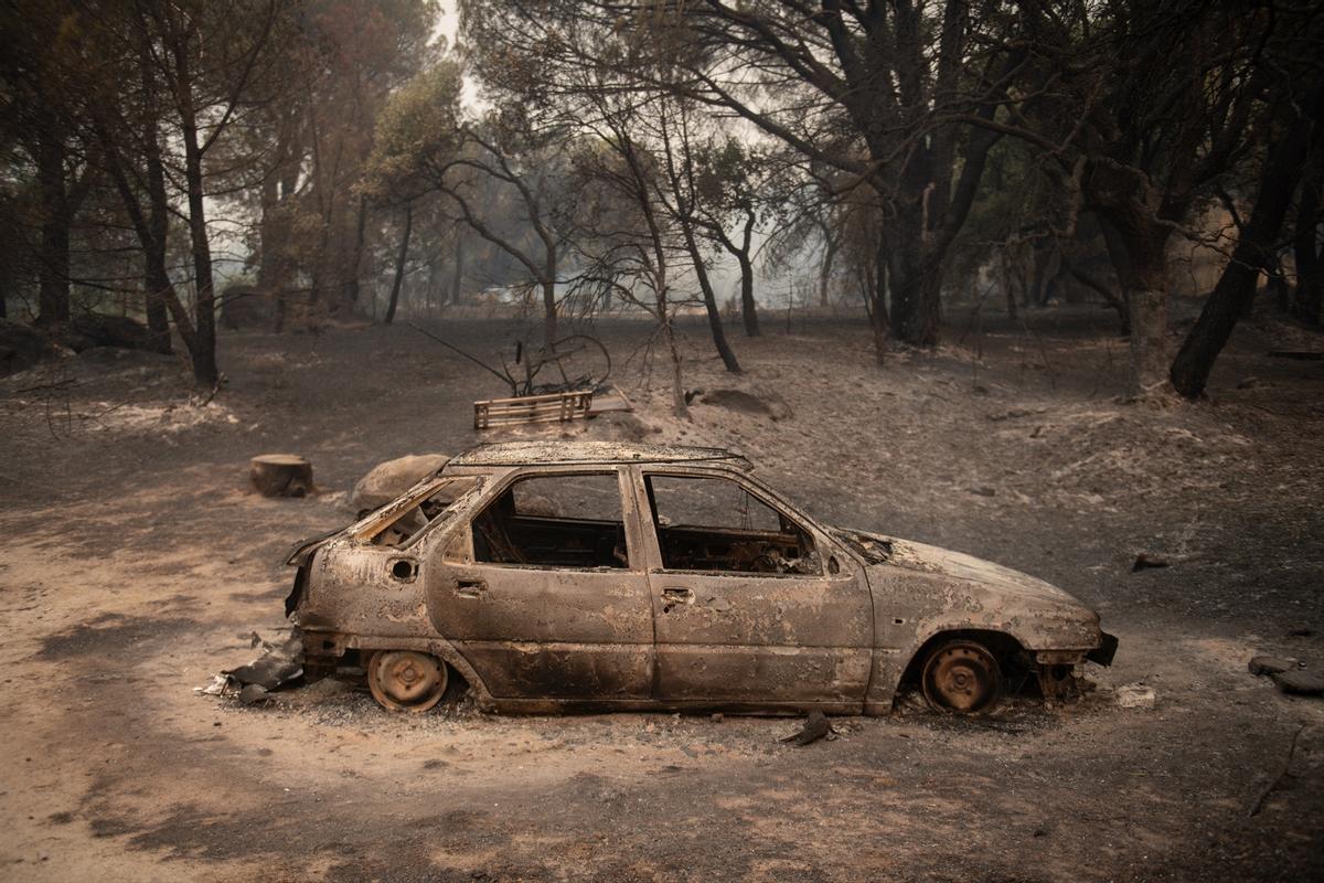 Imagen del Valle del Tiétar tras el incendio